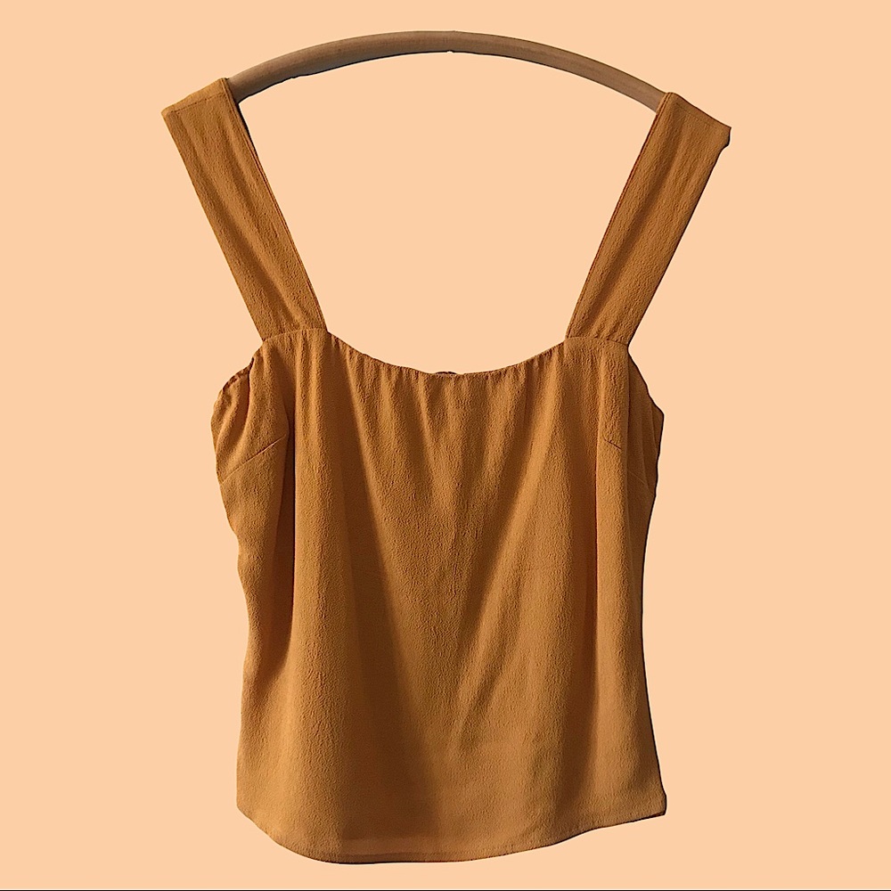 Reformation Ansel top in Goldenrod